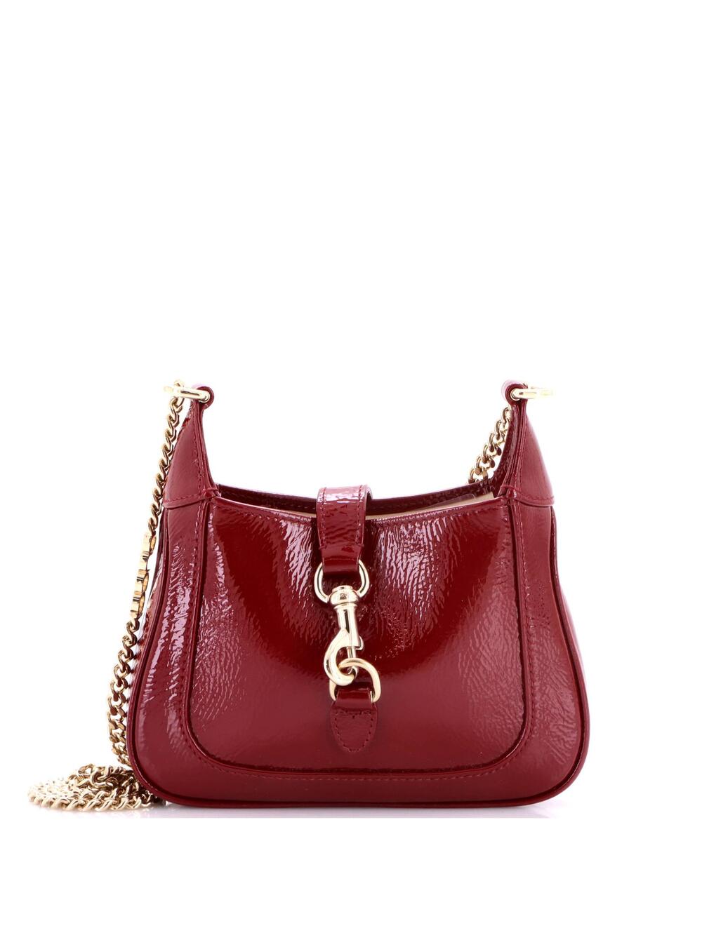 Gucci Jackie Notte Chain Hobo Patent #364363G19B